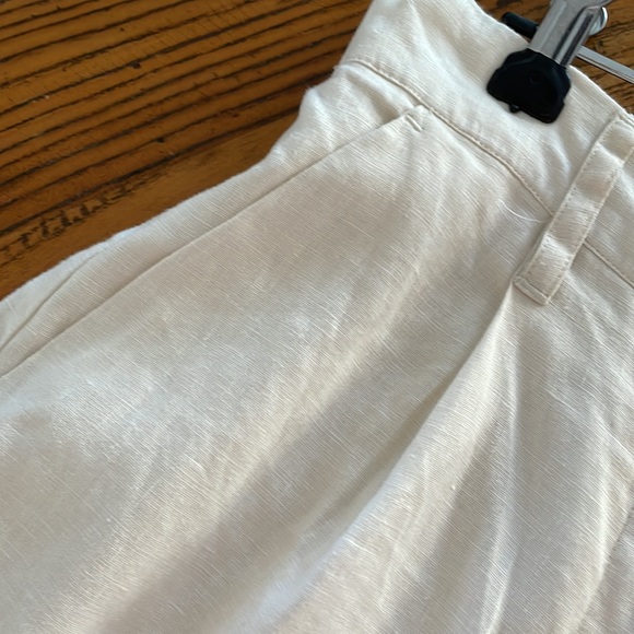 Sussan cream linen wide leg pants 8 - Picture 2 of 6
